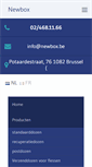 Mobile Screenshot of newbox.be